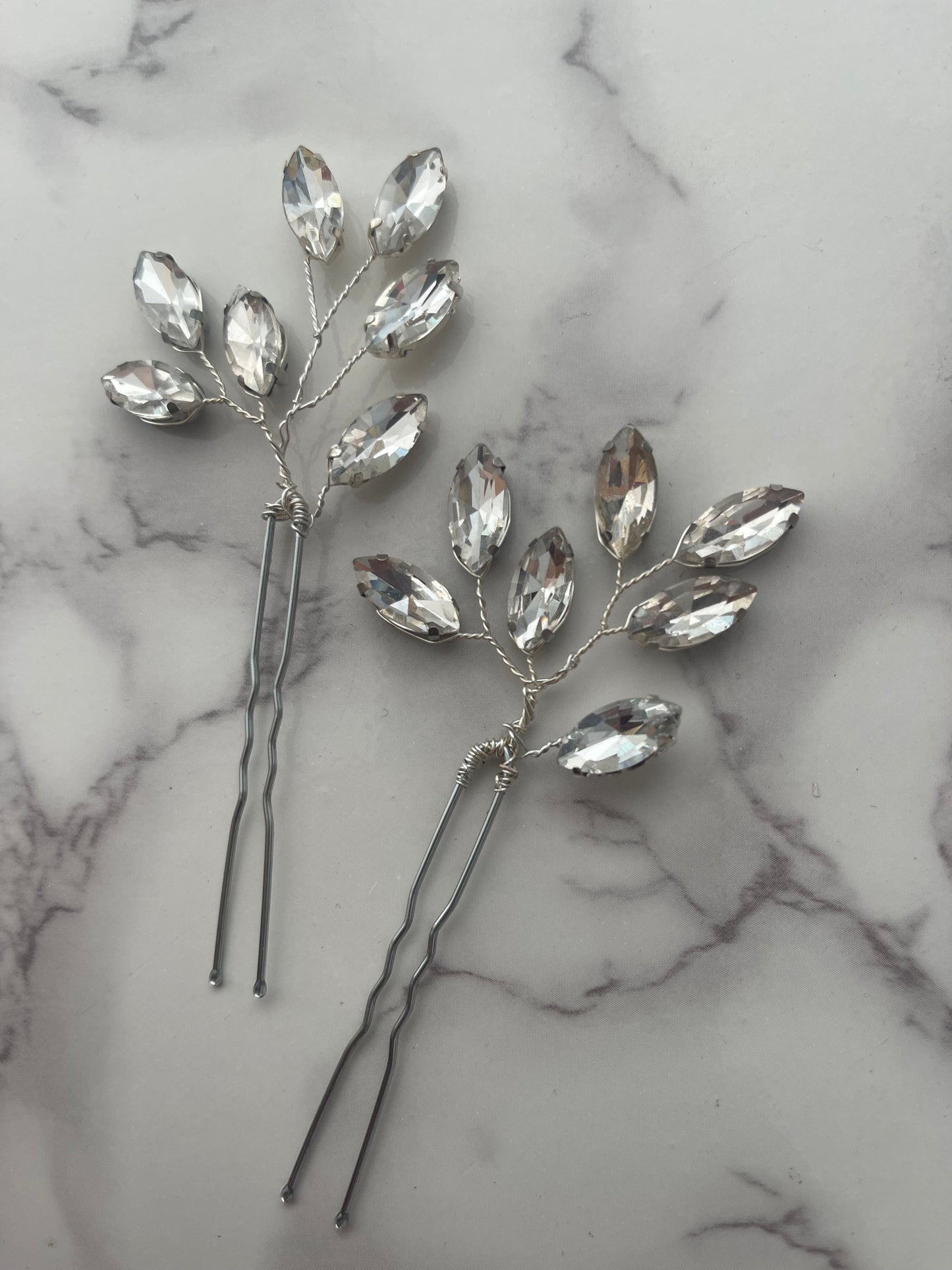 Tocado horquillas FR13 plata