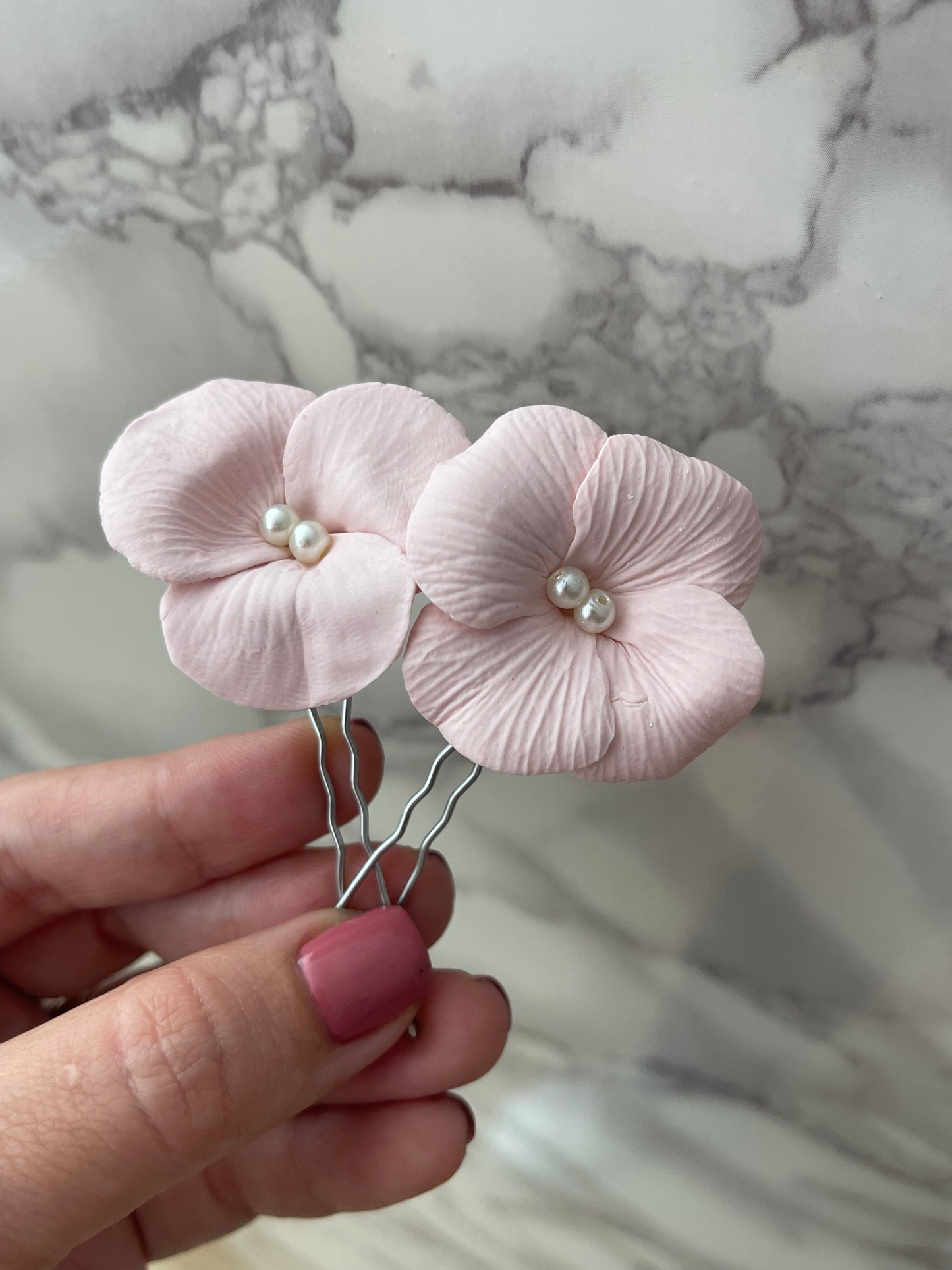 Tocado floral rosa pastel FR07