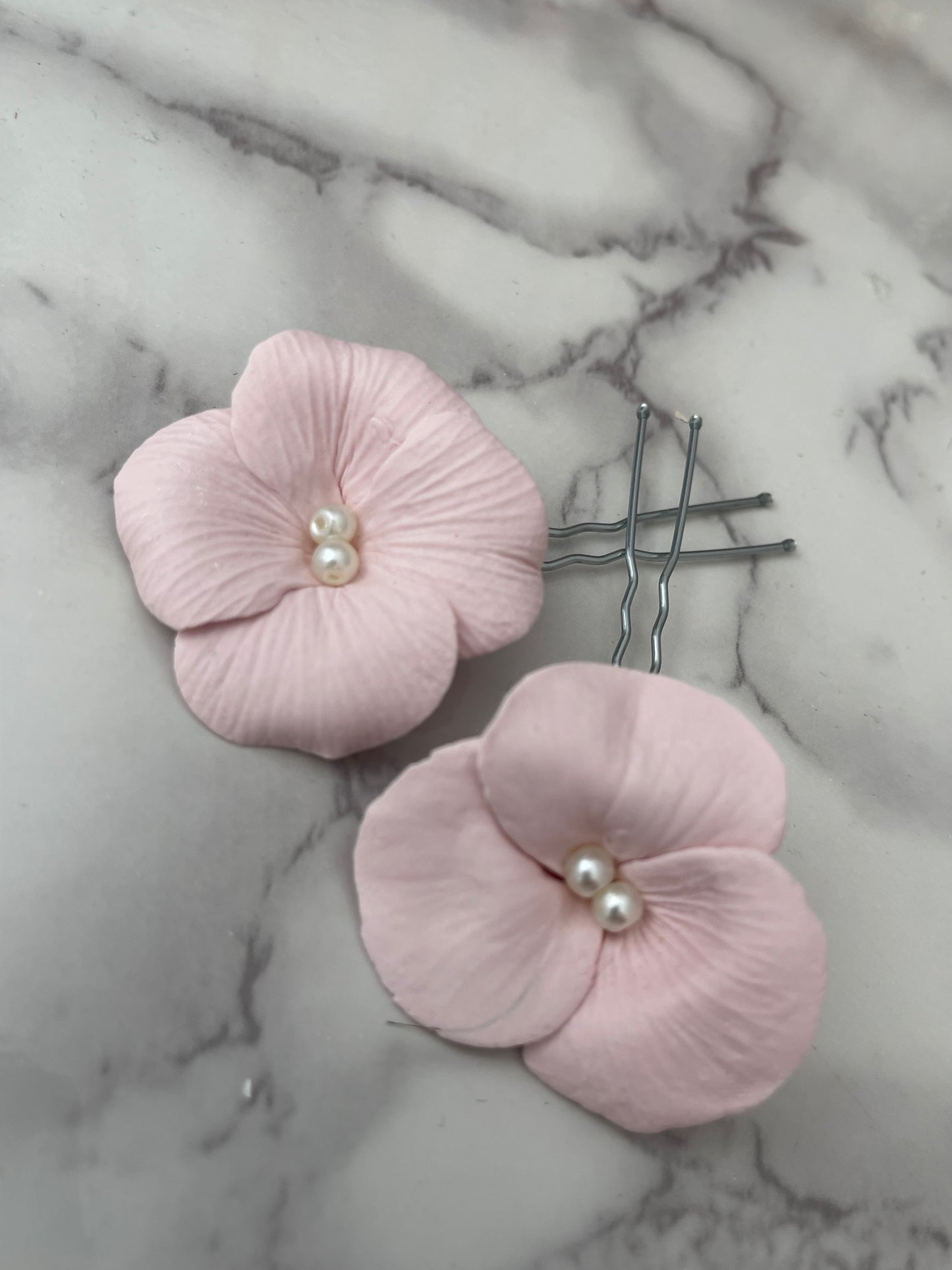 Tocado floral rosa pastel FR07